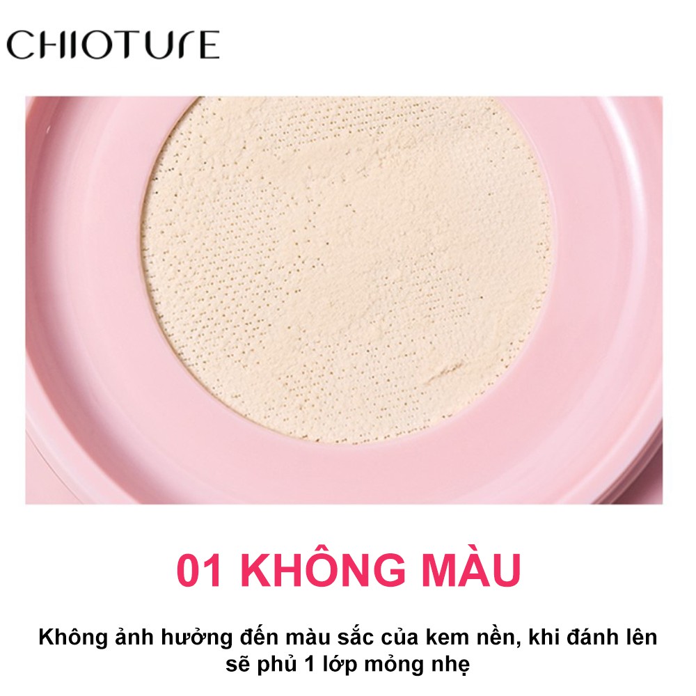 Phấn phủ Chioture Soft Air Loose Powder kiềm dầu che khuyết điểm trang điểm tự nhiên 9g