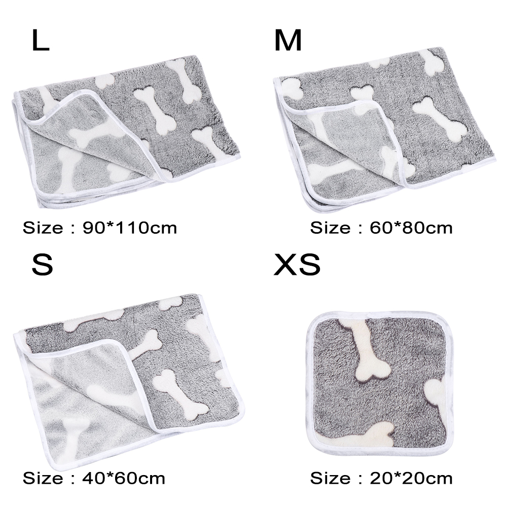 FASHYUNER Chăn mềm mại ấm áp tùy chọn kích thước dành cho thú cưng