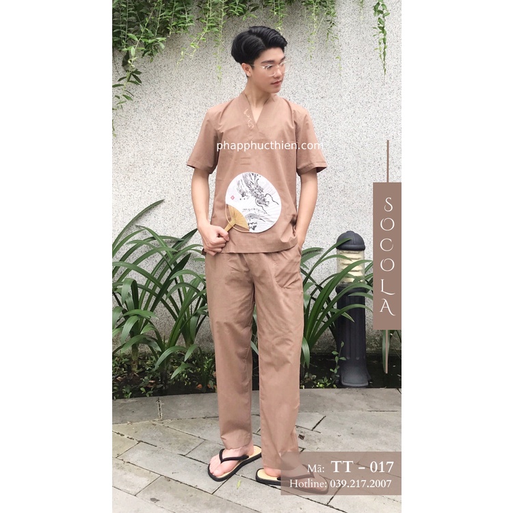 Đồ Lam Đi Chùa Nam,  Trụ Nam Thêu "Tâm"