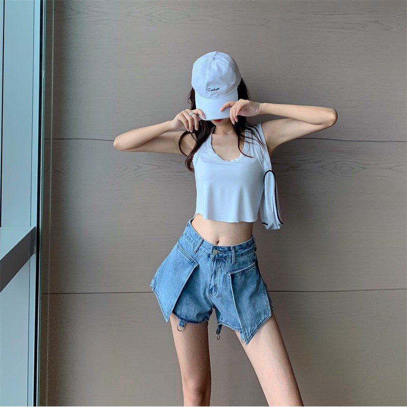 Quần jeans ulzzang sexy phá cách ROSES LISA BLACKPINK 2021 KÈM 3 ẢNH THẬT CUÔI