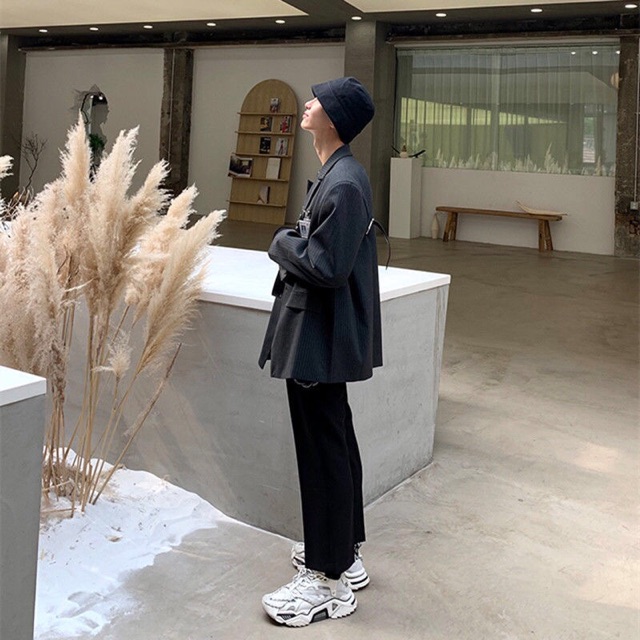 Áo khoác blazer cổ vest unisex oversize Ulzzang trẻ trung & lịch lãm siêu chất ❤️