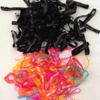 ( Bán sỉ ) Bịch 01kg dây thun buộc tóc (Tùy chọn Mầu Đen và Mầu các loại)