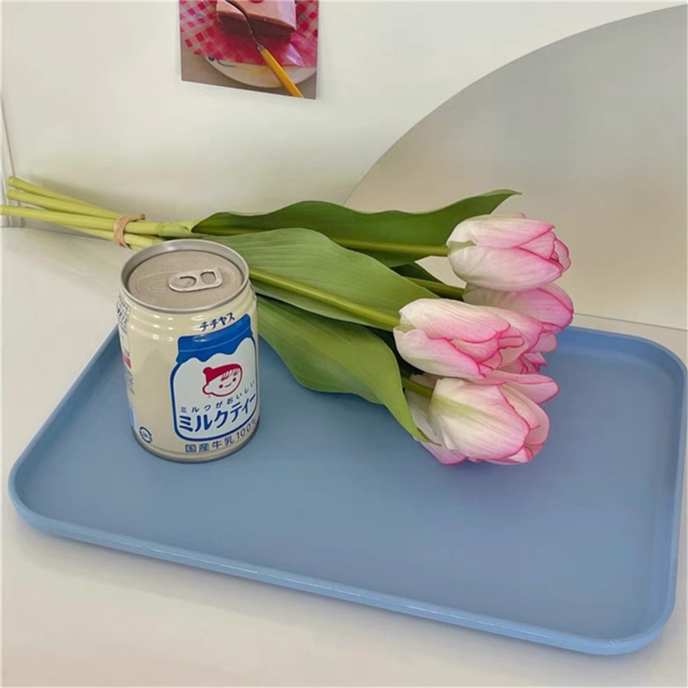 Khay Đựng Thức Ăn Bằng Lúa Mạch 31cm*22.5cm Chống Trượt An Toàn Cho Nhà Bếp