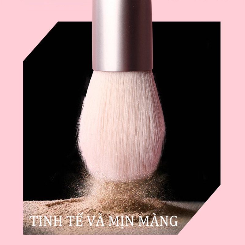 Set 8 Bộ cọ trang điểm sợi lông mềm chất lượng cao -URBHZST8