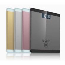 Cân điện tử Iphone Iscale - Cân theo dõi sức khỏe gia đình dùng pin 100122