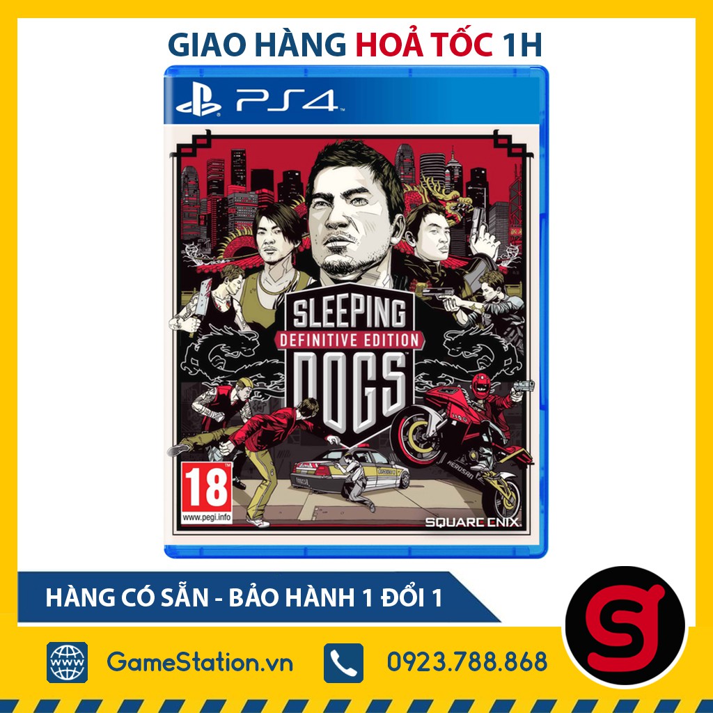 [Mã SKAMCLU9 giảm 10% đơn 100K] Đĩa Game PS4: Sleeping Dogs Definitive Edition