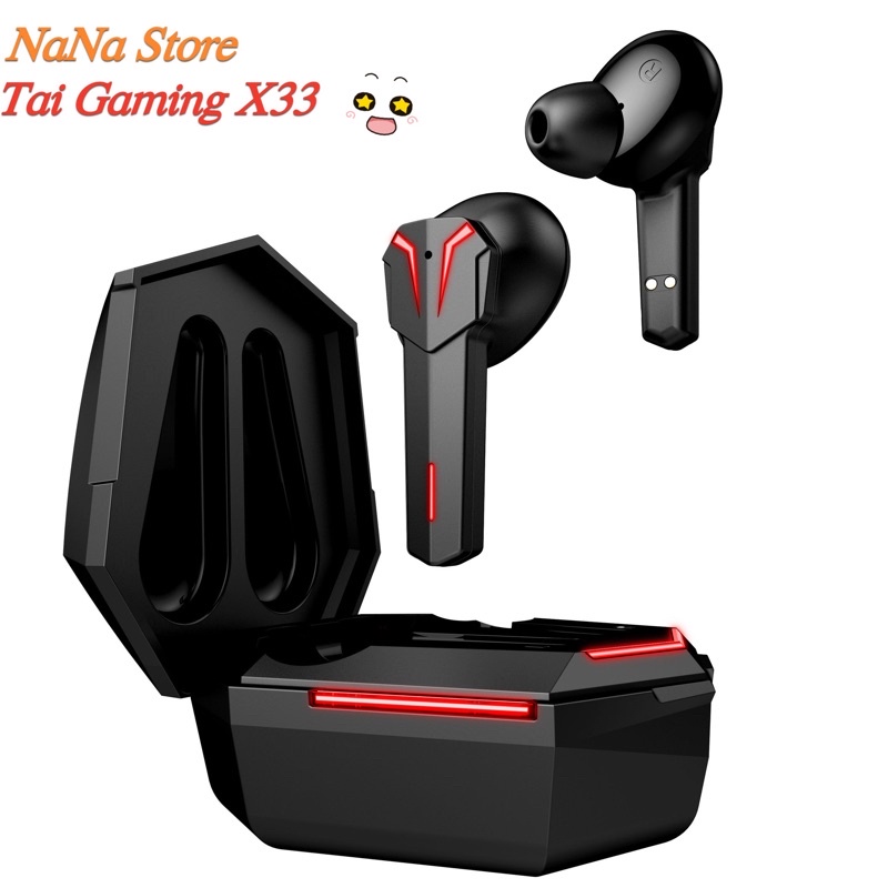 Tai Nghe Gaming X33 , Độ Trễ Thấp 60MS . Âm Thanh Vòm Hifi ! BLT 5.2
