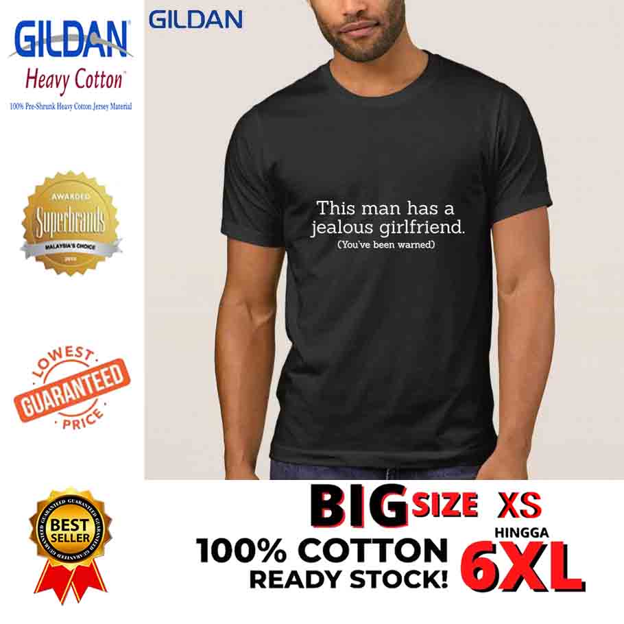 CHENHUI 【Size 2T-4XL-5XL-6XL】 Áo thun cotton đen ngắn tay cổ tròn cỡ lớn cho nam