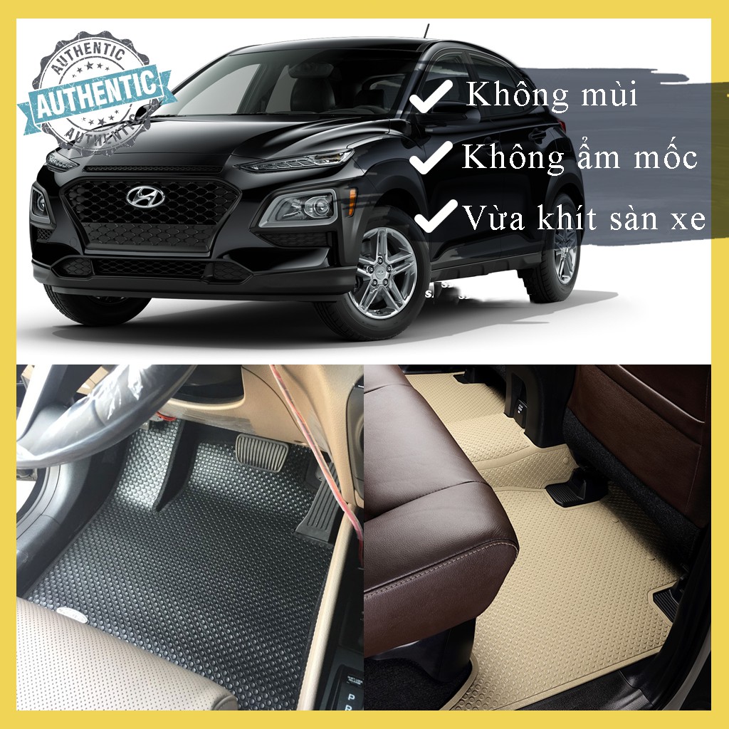 Thảm lót sàn ô tô Kata cho xe Hyundai Kona - cao cấp - không mùi - không ẩm mốc - dễ vệ sinh