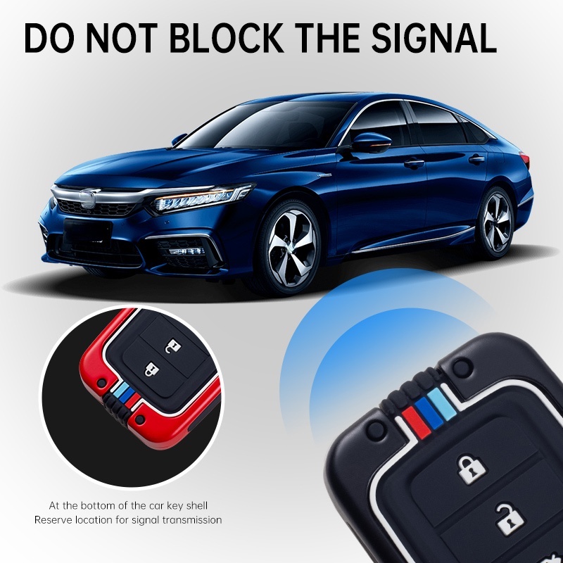 Vỏ Kim Loại Bảo Vệ Chìa Khóa Điều Khiển Từ Xa Cho Xe Hơi Honda CRV CR-V Fit Civic Accord HR-V HRV City Odyssey XR-V
