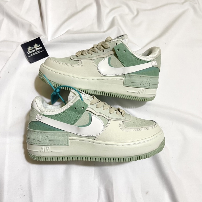 giày AF1 shadow xanh lá green⚡️FREE_SHIP⚡️,giày Air force 1 shadow xanh ngọc cao cấp