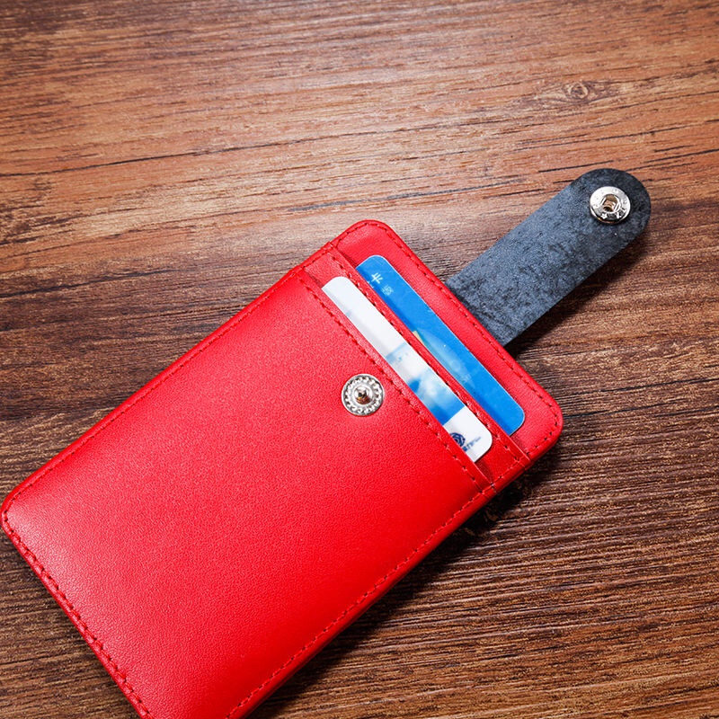 Mới Bao Đựng Thẻ ID Bằng Da Thật Kèm Dây Đeo Nylon 2022 Cho Học Sinh / Nhân Viên Văn Phòng