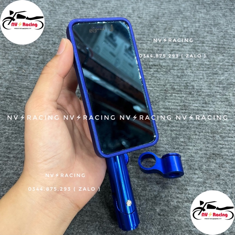 Kính chiếu hậu vuông Iphone chính hãng Rizom.a mặt chống chói
