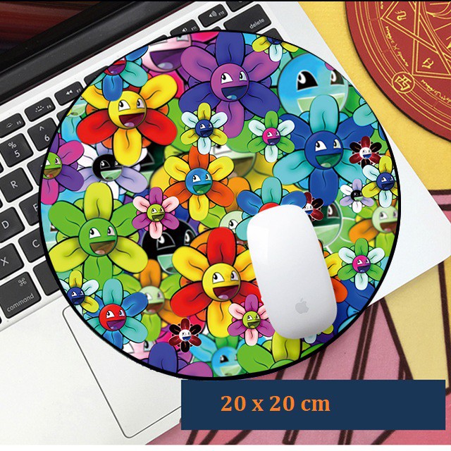 Miếng lót chuột, bàn di chuột siêu thực hình tròn đường kính 20-31cm