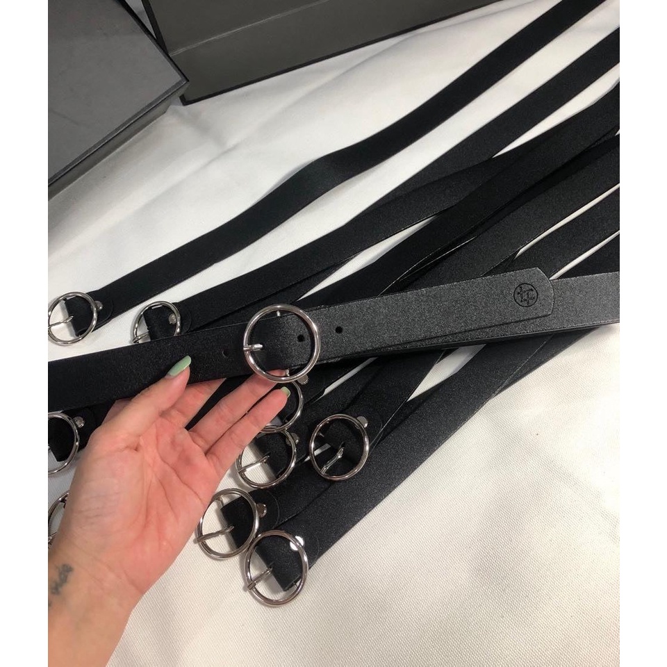 Thắt lưng nữ dây nịt nữ ulzzang mặt tròn nhỏ bản 1.8cm  đi học đi làm đẹp CHIBEST TL001