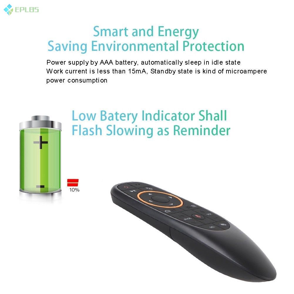 Chuột Bay Không Dây Điều Khiển Bằng Giọng Nói Eplbs 2.4ghz Cho Android Tv Box Pc