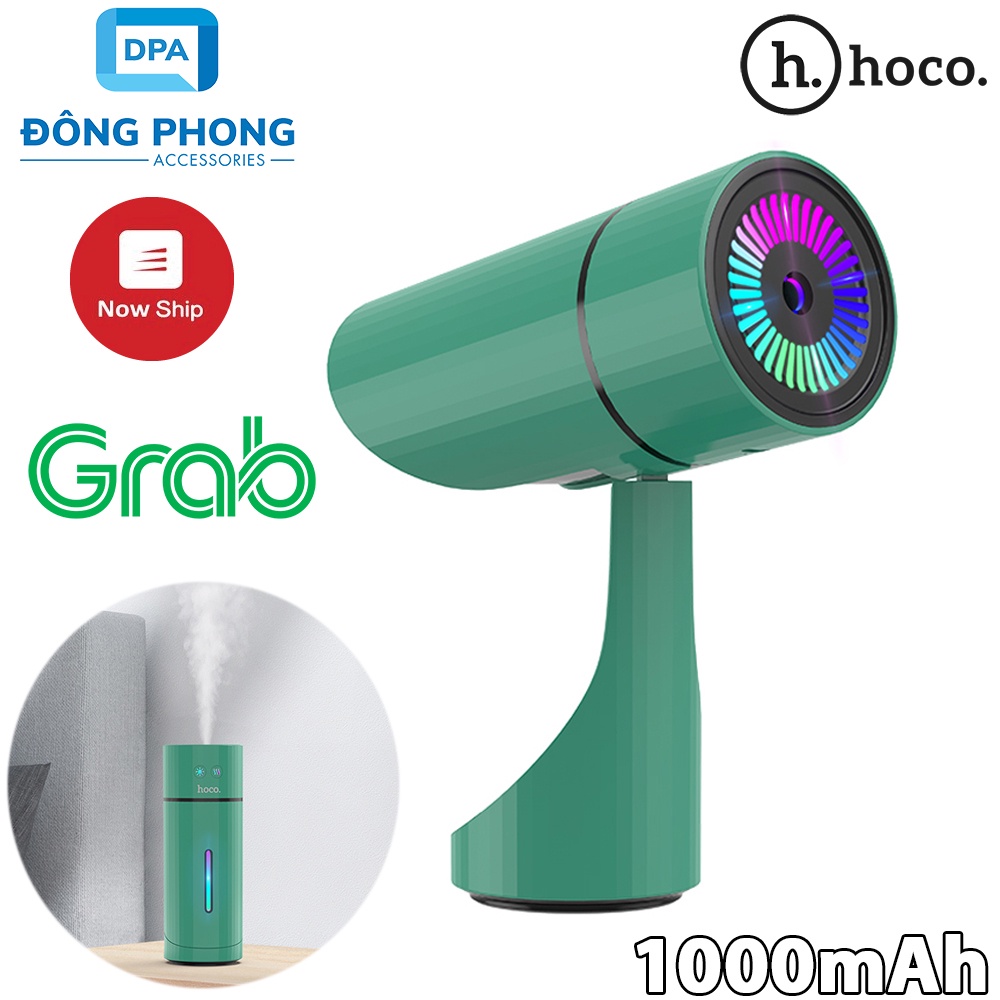 Máy Phun Sương, Phun Tinh Dầu Tạo Độ Ẩm Có Led Hoco Di15 Chính Hãng