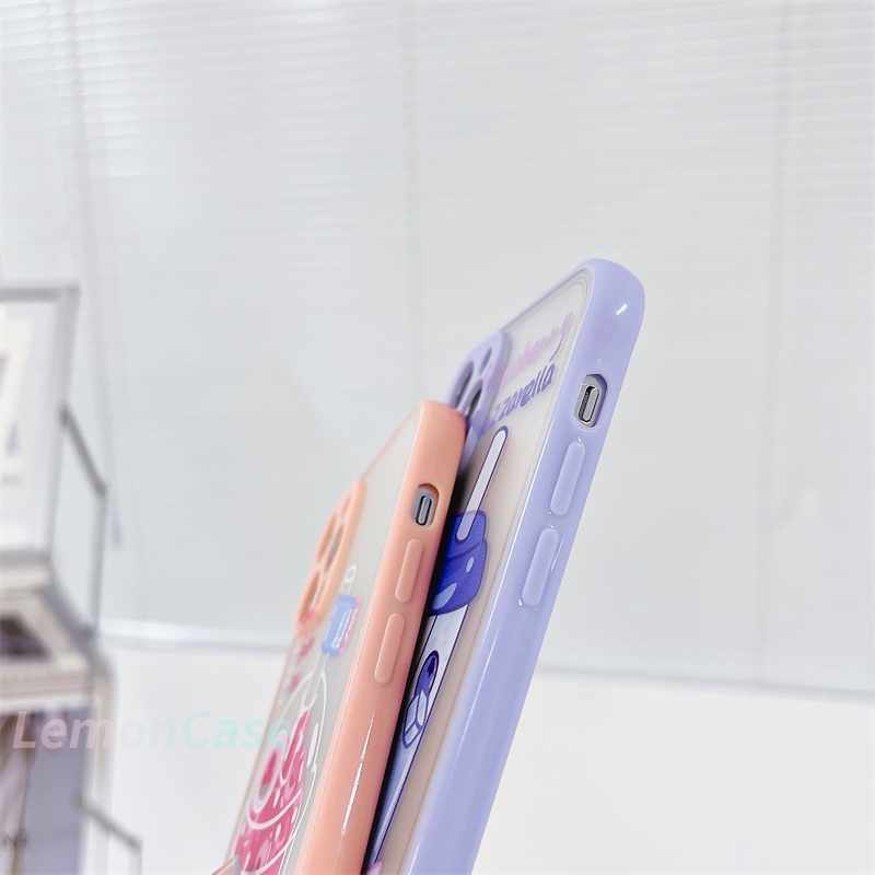 Casing Samsung A21S A51 A50S J2 Prime A20S J7 Prime A10S A11 A50 A20 A30S M11 A30 M10S M40S A205 A305 Men Women Share Trendy Milk Tea Cup Pattern Skin Feel Transparent Anti-fall Hard Shell All-inclusive Mobile Phone Case