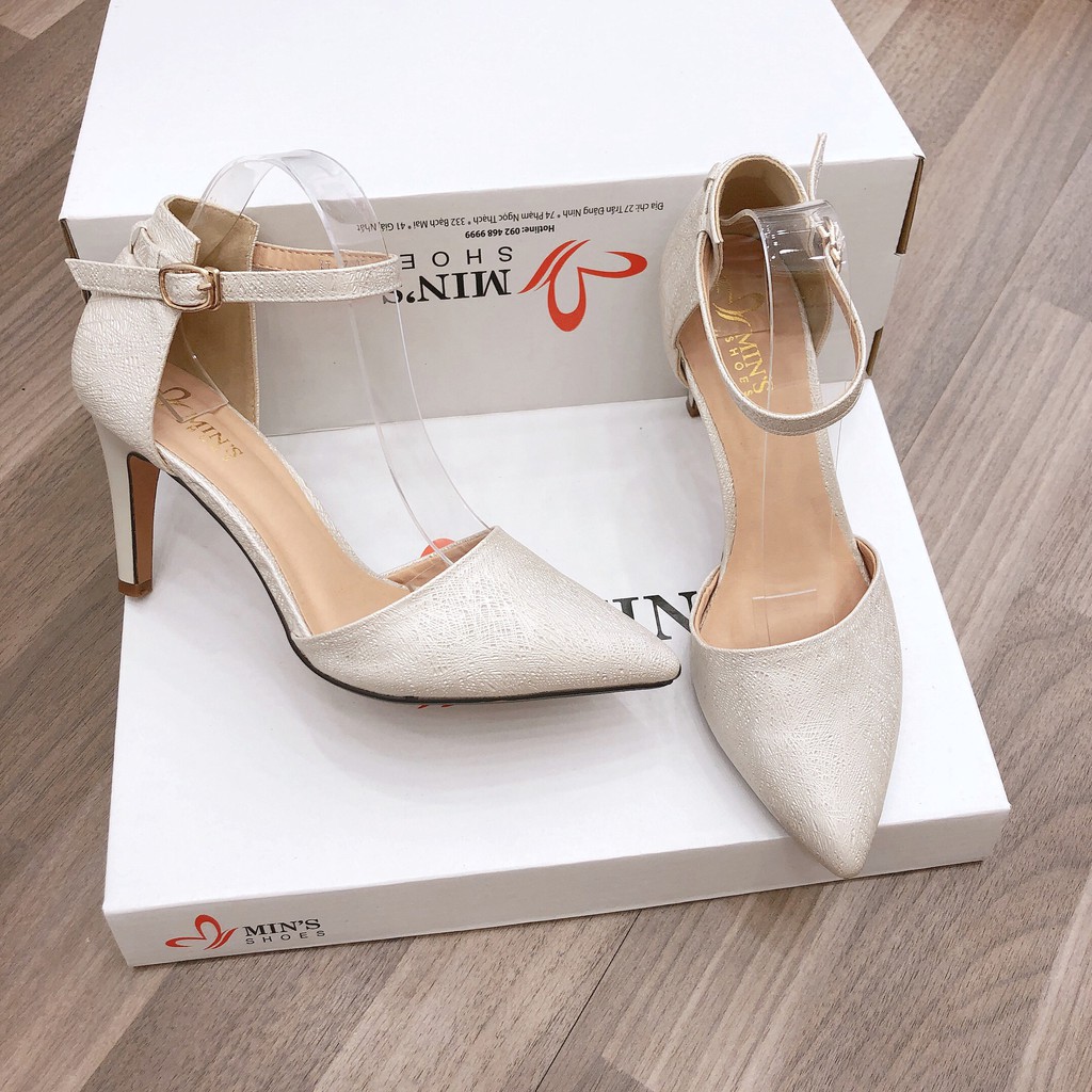 Min's Shoes - Giày Xăng Đan K05 Kem Nhũ