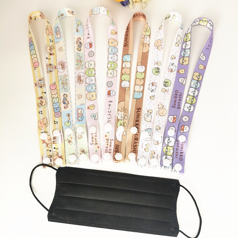 Y&amp;X Dây đeo khẩu trang cho bé, giữ khẩu trang chống thất lạc có hoạ tiết hoạt hình đáng yêu cho bé rất tiện dụng