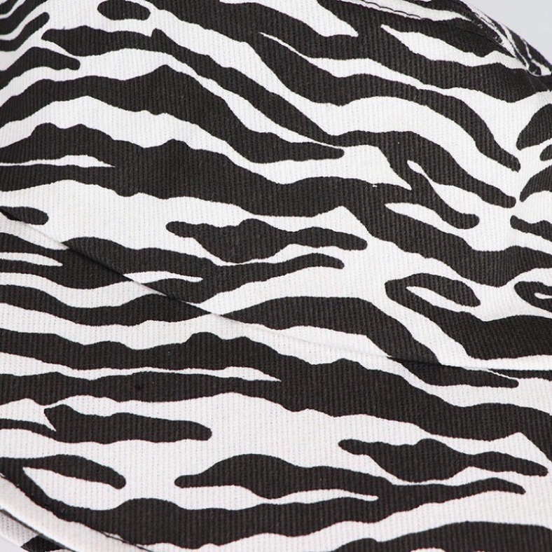 Nón mũ Bucket ngựa vằn Bò Sữa LUHAZO mũ vành tròn hoạ tiết phong cách Ulzzang unisex cho nam và nữ K1T1-3