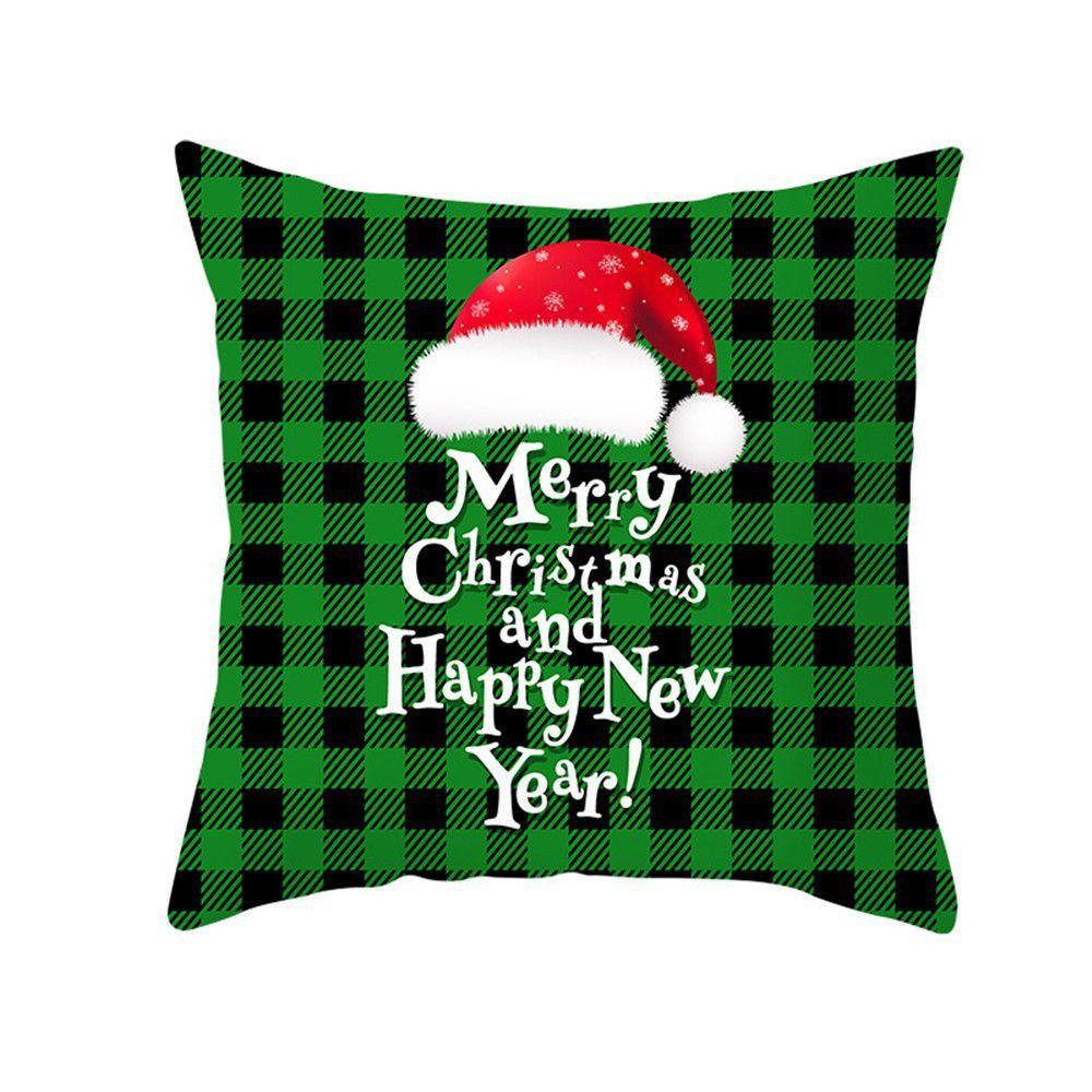 Áo Gối Vuông Họa Tiết Giáng Sinh Thời Trang Trang Trí Ghế Sofa
