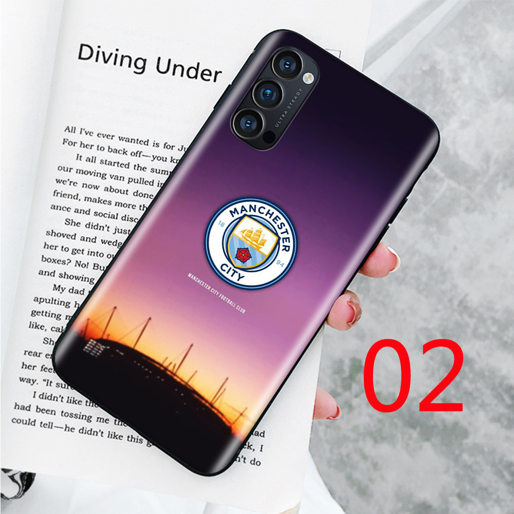 Ốp điện thoại silicon dẻo hình logo Manchester City FC cho Xiaomi Redmi Note 8 8A 8T 9 9A 9C 9T 9S S2 Pro Max