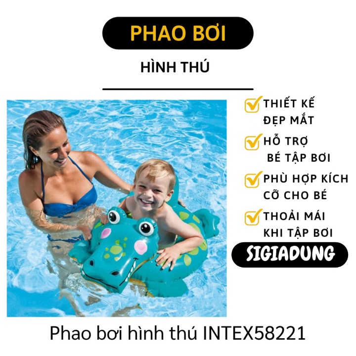 [SGD] Phao Bơi -Phao Tắm Vòng Hình Thú  INTEX Cho Bé Từ 3-6 Tuổi Tập Bơi 9959