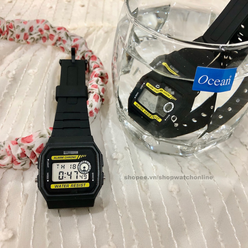 Đồng Hồ Điện Tử Unisex WR 94WA 9DG Dây Nhựa Chống Nước | BigBuy360 - bigbuy360.vn