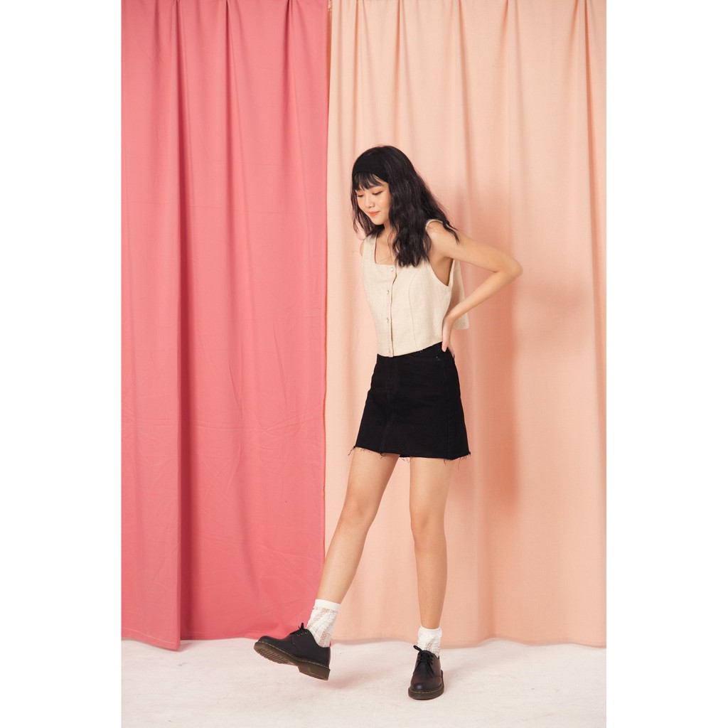 Váy jeans đen JEANS SKIRT BLACK | BigBuy360 - bigbuy360.vn