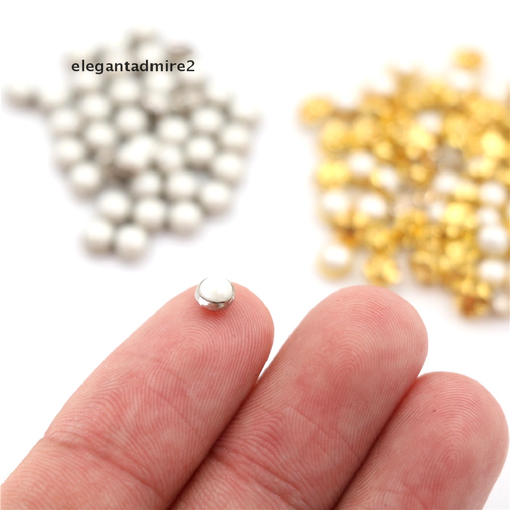 Bộ 20 Nút Ngọc Trai Mini Dùng May Đầm Búp Bê DIY