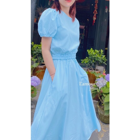 𝐀𝐳𝐮𝐫𝐚 𝐒𝐞𝐭 - Set áo croptop chân váy midi bo chun