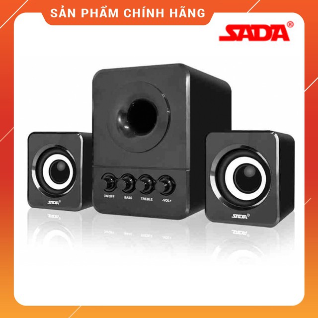 Bộ Loa Nghe Nhạc Máy Vi Tính SADA D203 Pro 2020 Cao Cấp, Âm Thanh Super Bass Dùng Cho Cả PC, Laptop Nghe Nhạc Siêu Hay