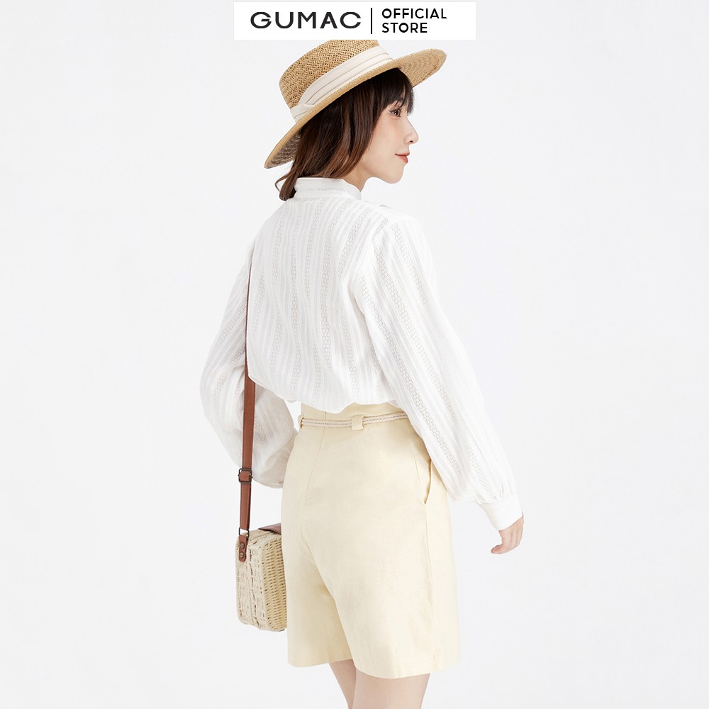 Quần short nữ phối dây GUMAC QB662 | BigBuy360 - bigbuy360.vn