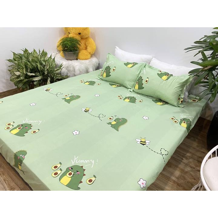 Bộ ga gối VỊT VÀNG siêu đẹp chất Poly cotton m2/m6/m8 (Được chọn mẫu thêm)