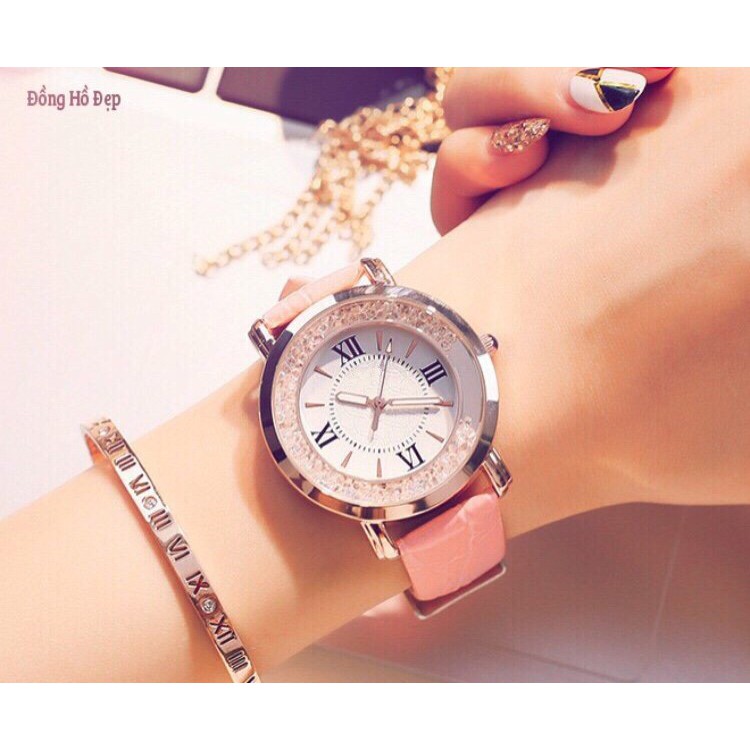 [GIÁ SỈ] ĐỒNG HỒ NỮ DÂY DA QUART 093 ĐÁ XOAY THỜI TRANG CỰC ĐẸP | BigBuy360 - bigbuy360.vn