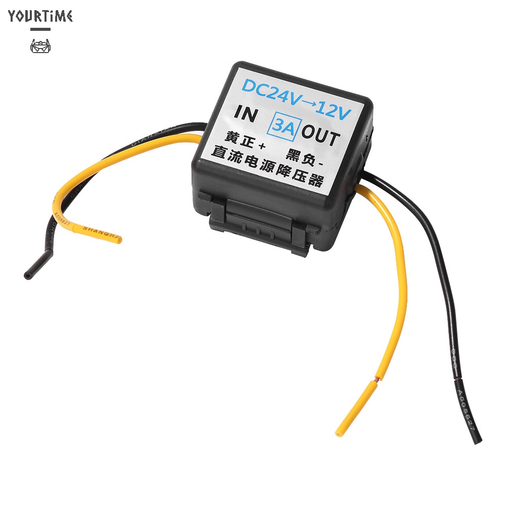 Thiết bị chuyển đổi nguồn điện 24V DC sang 12V DC 3A cho ô tô