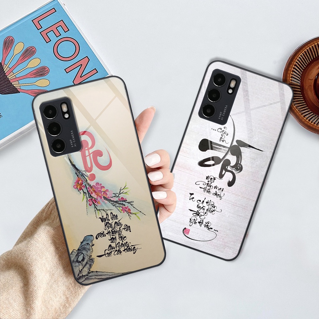 Ốp kính Oppo Reno6 / Reno6 Z 5G / Reno 6 mã đáo thành công, thuận buồn xuôi gió, tài lộc