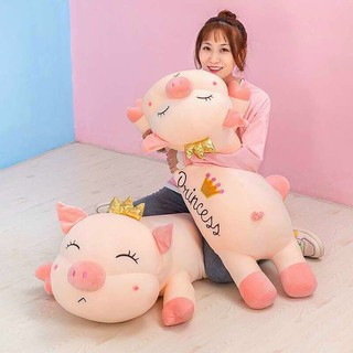 Gấu Bông Gấu Ôm Heo Thiên Thần Vương Miệng Princess Siêu To Khổng Lồ