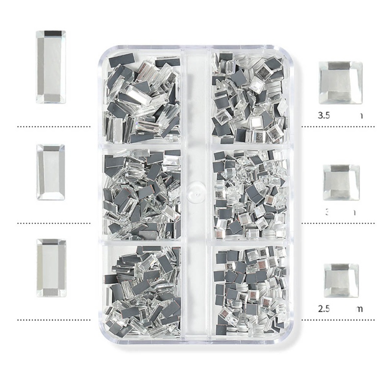 Đá Kim Cương Giả Nhiều Hình Dạng Mặt Phẳng Gắn Trang Trí Giày/Giày DIY