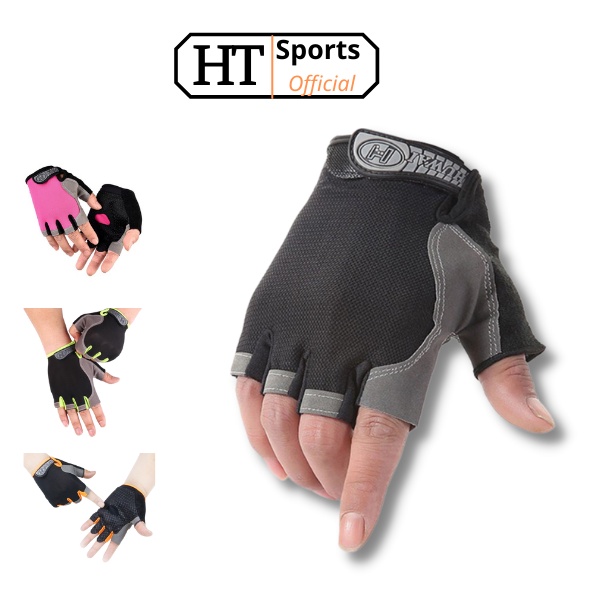 Găng tay Huwai HT Sports dành cho nam nữ đi xe đạp xe máy, thể thao tập gym chống nắng