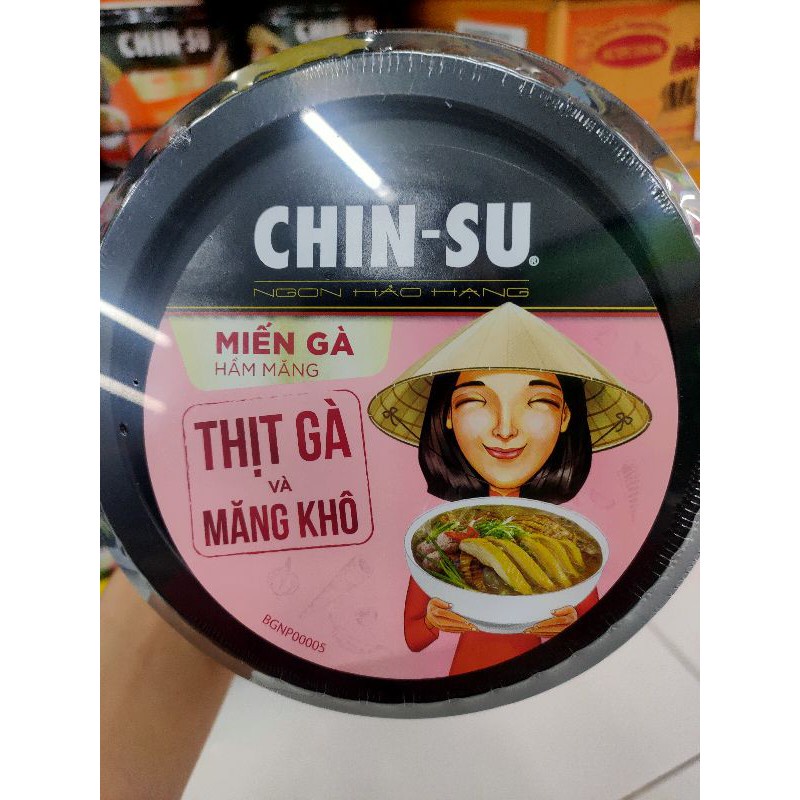 Bộ 5 món bữa sáng Chinsu (phở, hủ tiếu, bánh đa cua, miến gà, bò kho) loại tô 129g/148g