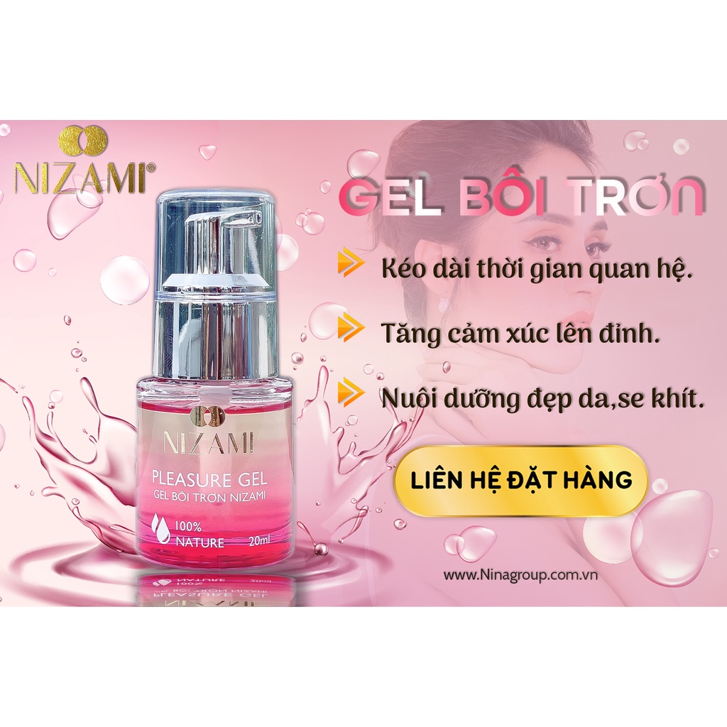 Gel bôi trơn NIZAMI cải thiện khô hạn cho phụ nữ cảm xúc thăng hoa