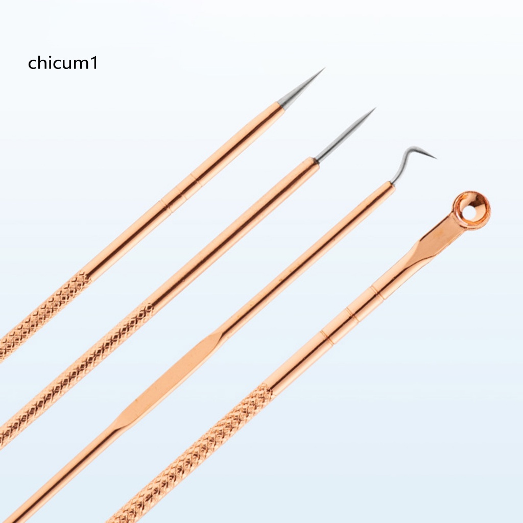 Set 4 Dụng Cụ Nặn Mụn Đầu Đen An Toàn Tiện Dụng