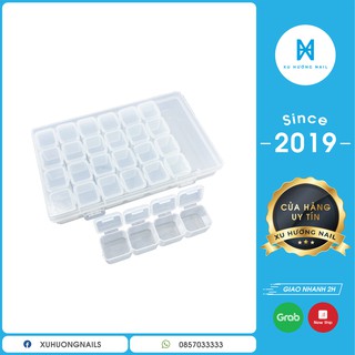 Hộp đựng đá trang trí móng tay 28 ô rời