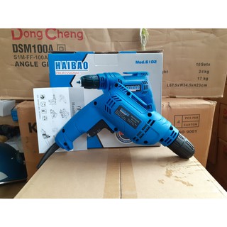 Máy Khoan Cầm Tay HAIBAO 6102 Đầu 10mm Chính Hãng