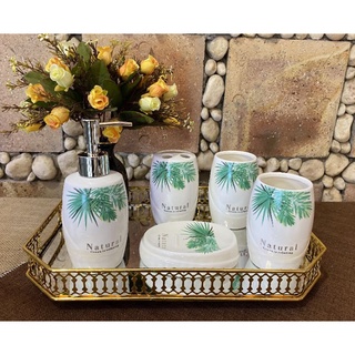 Set nhà tắm 5 món gốm sứ Bát Tràng