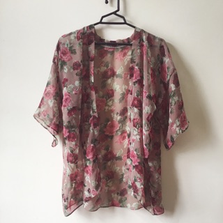 Áo khoác đi biển - áo kimono mùa hè