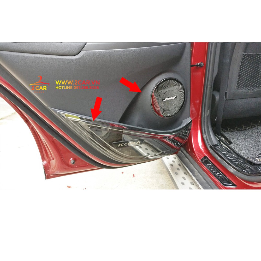 Ốp Trang trí Màng Loa và Tapli xe Hyundai Kona 2019, chất liệu Titan Cao Cấp