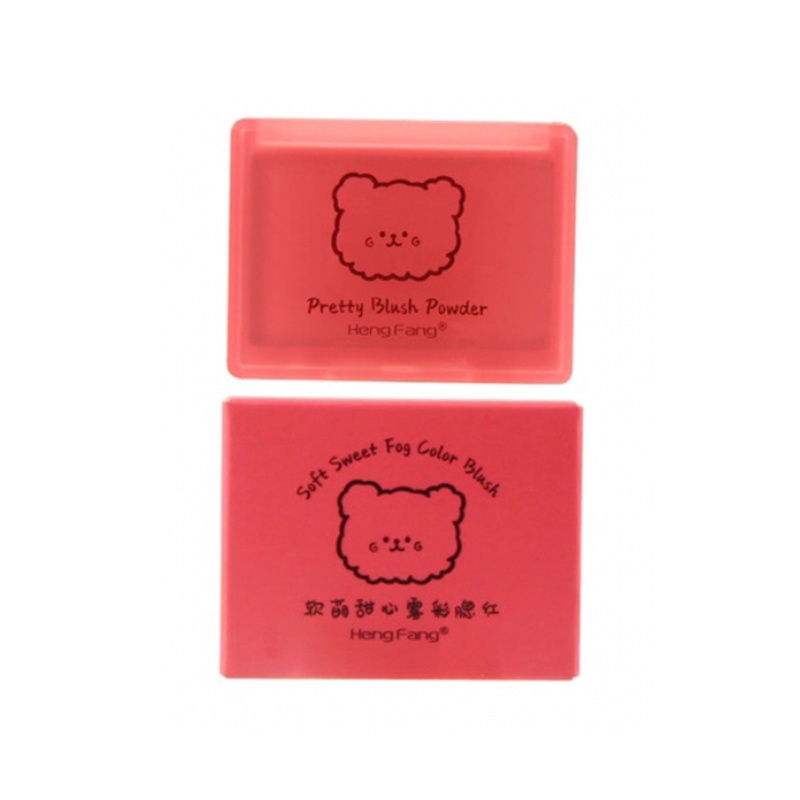 Phấn má hồng 4 màu Peach Red Rouge và má hồng dạng kem Lasting Natural Cream Cheek Tint Blush  Màu cam hồng đỏ đào